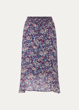 Ba&sh Dames Klap maxi rok met print in de kleur Blauw