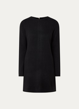 Ba&sh Dames Atess mini jurk in wolblend in de kleur Zwart