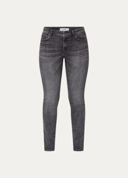 Ba&sh Dames Niko mid waist skinny jeans met gekleurde wassing in de kleur Antraciet