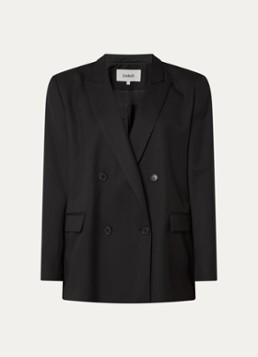 Ba&sh Dames Claro blazer in wolblend met klepzakken in de kleur Zwart
