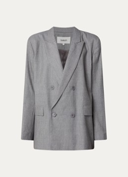Ba&sh Dames Claro blazer in wolblend met klepzakken in de kleur Grijsmele