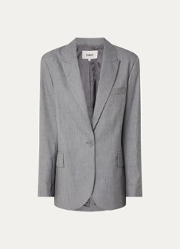 Ba&sh Dames Cayne blazer in wolblend met klepzakken in de kleur Grijsmele