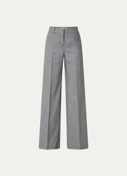 Ba&sh Dames Cistachio mid waist straight fit broek met steekzakken in de kleur Grijsmele