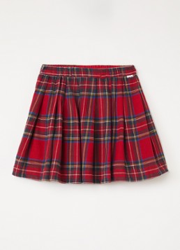 Molo Meisjes Breeta rok met ruitdessin in de kleur Rood, maat: 5-6Y=116