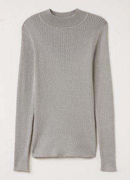 Molo Meisjes Ginevra grofgebreide pullover met lurex in de kleur Grijs, maat: 15-16Y=176