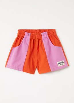 BOBO CHOSES Meisjes Straight fit korte broek met logo in de kleur Oranje, maat: 4-5Y=104