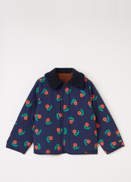 BOBO CHOSES Meisjes Reversible jack met print in de kleur Donkerblauw, maat: 8Y-9Y=128