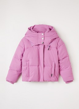 Gosoaky Meisjes Crabbie Pattie pufferjack met afneembare capuchon in de kleur Roze, maat: 134/140