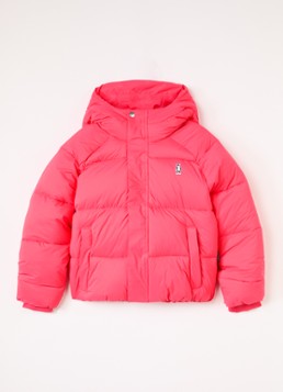 Gosoaky Meisjes Flashy Dragon pufferjack met ritszakken in de kleur Roze, maat: 134/140