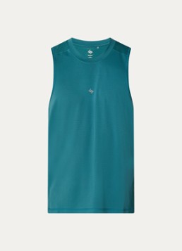 Represent Heren 247 Numbers tanktop met logo- en backprint in de kleur Zeegroen, maat: S
