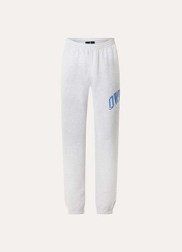 Represent Heren Mid waist tapered fit joggingbroek met logo in de kleur Lichtgrijs, maat: S
