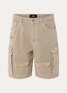 Represent Heren Loaded korte cargobroek met klepzakken in de kleur Camel, maat: M