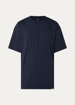 Represent Heren T-shirt met logo- en backprint in de kleur Donkerblauw, maat: XL
