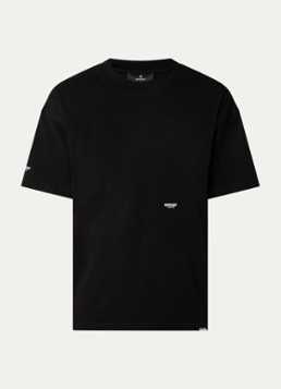 Represent Heren T-shirt met logo in de kleur Zwart, maat: S