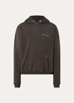 Represent Heren Resent hoodie met logo- en backprint in de kleur Donkerbruin, maat: XL