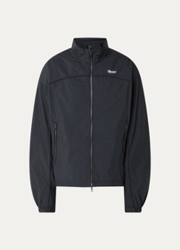 Represent Heren Riot jack met ruitdessin en steekzakken in de kleur Donkerblauw, maat: L