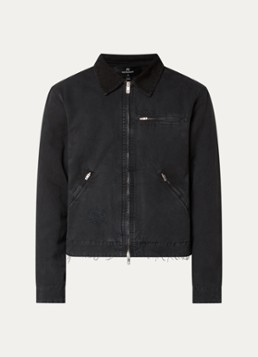 Represent Heren The Work jack met ritszakken in de kleur Zwart, maat: S