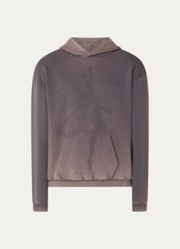 Represent Heren 247 Angel hoodie met logoprint in de kleur Taupe, maat: XS