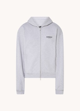 Represent Heren Owners Club sweatvest met logo- en backprint in de kleur Grijsmele, maat: XL