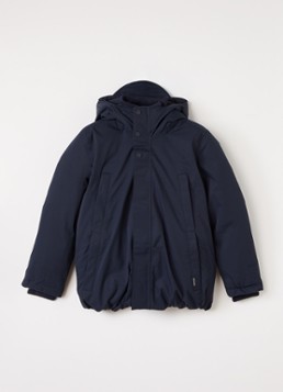 Gosoaky Jongens Chipmunck gewatteerde parka met capuchon in de kleur Donkerblauw, maat: 134/140