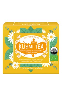 Kusmi Tea Lemon Thyme-Chamomile-Orange Leaves theezakjes 20 stuks Beige - Deal