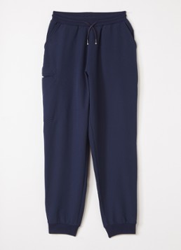 BOSS Jongens Tapered fit joggingbroek met steekzakken in de kleur Donkerblauw, maat: 14J=164