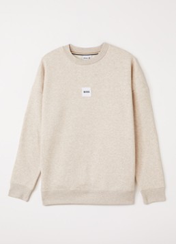 BOSS Sweater met logo in de kleur Beige, maat: 14J=164