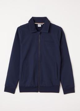 BOSS Jongens Softshell jack met logoborduring in de kleur Donkerblauw, maat: 14J=164