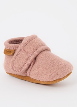 EN FANT Meisjes Babyschoentje van wol in de kleur Lichtroze, maat: 17/18