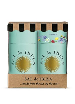 Sal de Ibiza Duo Beach Pure & Bloemetjes zeezout 200 gram - Deal