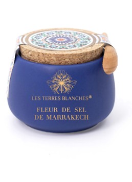 Les Terres Blanches Fleur de Sel Marrakech zeezoutvlokken met lepel 100 gram - Deal
