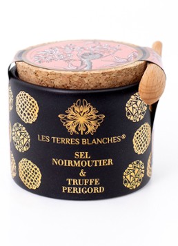 Les Terres Blanches Sel Noirmoutier & Truffe du Périgord zeezout met zwarte truffel 50 gram - Deal