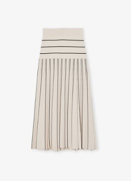 Reiss Dames Alice midi jurk met plooien in de kleur Beige