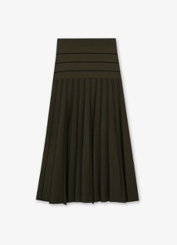 Reiss Dames Alice midi jurk met plooien in de kleur Beige