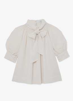 Reiss Dames Lerina bkouse met sjaalkraag in de kleur Wit