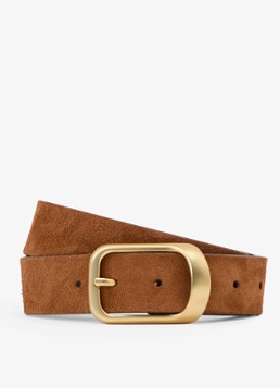 Reiss Dames Evie riem van suède in de kleur Bruin