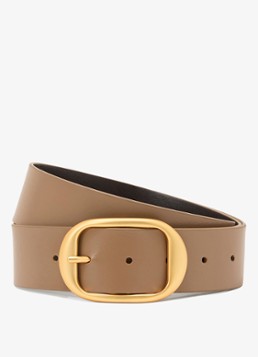 Reiss Dames Athena riem van leer in de kleur Bruin