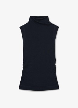 Reiss Dames Hattie fijngebreide coltrui in wolblend in de kleur Blauw