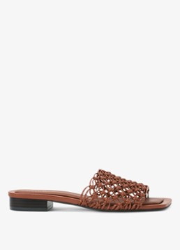 Reiss Dames Mabel slipper in de kleur Tan / Beige