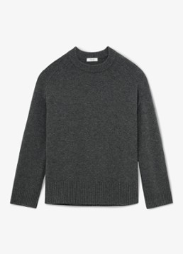Reiss Dames RILEY fijngebreide trui in kasjmierblend in de kleur Grijs