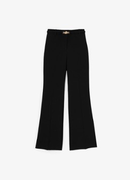 Reiss Dames Leona high waist flared fit pantalon in de kleur Black / Zwart