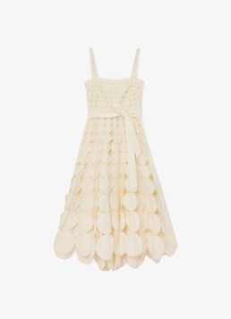 Reiss Dames Gigi midi jurk met cut-out detail in de kleur Creme