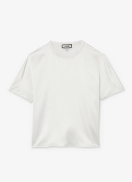 Reiss Dames Lena top van zijde in de kleur Wit