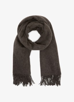 Reiss Dames Picton sjaal van wol en kasjmier in de kleur Camel