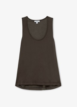 Reiss Dames Ruby top van zijde in de kleur Bruin