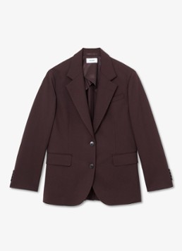 Reiss Dames Sandor single-breasted blazer in de kleur Aubergine