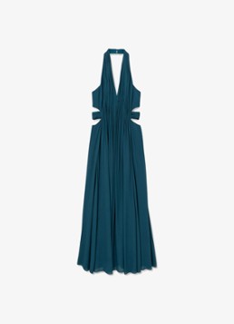 Reiss Dames Cara midi jurk met cut-out detail in de kleur Turquoise