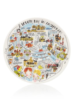 Blond Amsterdam City Amsterdam ontbijtbord 22 cm Multicolor - Deal