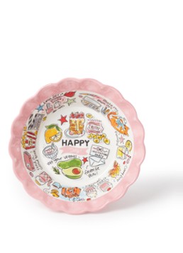 Blond Amsterdam Happy Besties serveerschaal 23,5 cm Lichtroze - Deal