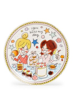 Blond Amsterdam You Bake My Day gebaksbordje 18 cm Gebroken wit - Deal